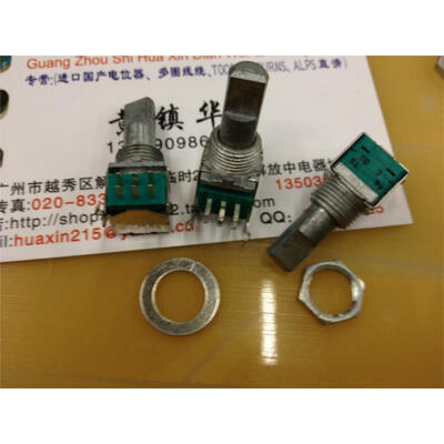 

RV09 horizontal double potentiometer MN50K shaft 18MM with midpoint