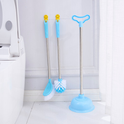 

Shunmei toilet brush bathroom toilet toilet brush set stainless steel toilet skin tweezers dredge 3 set SM-4830