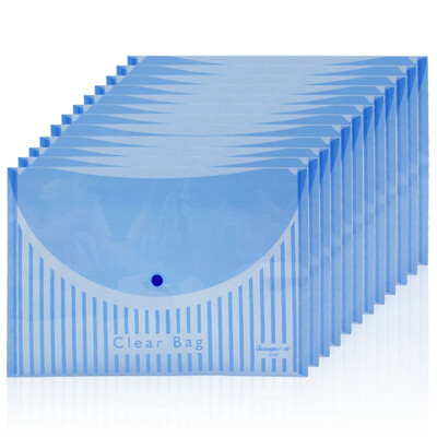 

Guangbo GuangBo 12 loaded thick A4 transparent file bag snap file kit random WJ6330