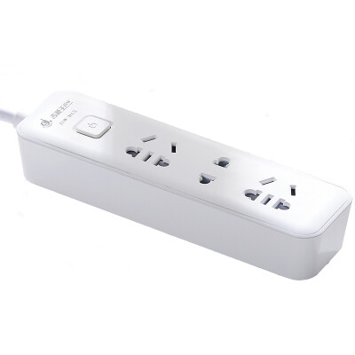 

Jishun jishun JSW-H16U full length of 18 meters 3 5 holes 3 bit 2 holes 3USB 24A fast charge smart USB socket plug panel protection door socket new national standard white