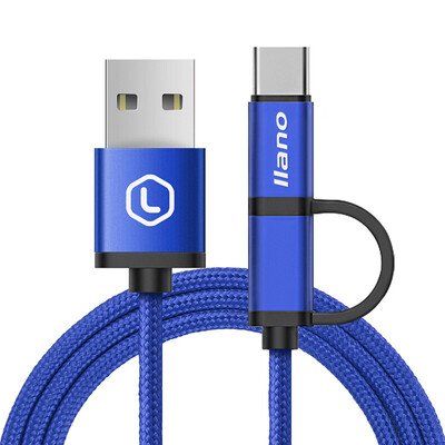 

Green energy llano Andrews data line type-c fast charge two-in-one for millet 65 Huawei P9 P10 Meizu Samsung music as the phone&other charging line 12 meters