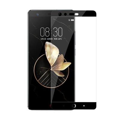 

Lonkey Nubia z17 tempered film nubia Z17 full-screen coated steel film high-definition explosion-proof mobile phone protective film for Nubian Z17 (black)