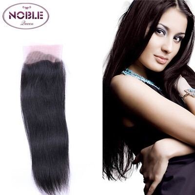 

Brazilian Straight Hair Lace Closure 4x4 Middle Part Top Closure Natural Color Remy Hair 100Human Hair Closure