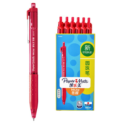 

Bin Konami (Paper Mate) Процентный шариковая ручка 300 RT 0.7MM красная бумажная коробка (12 установлен)