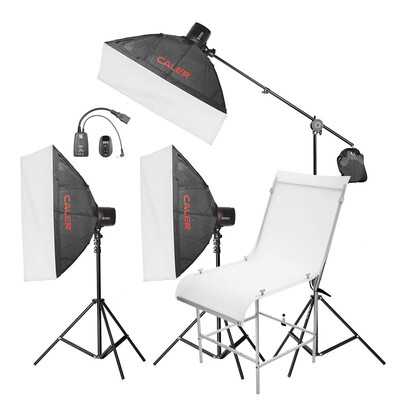 

Jinbei CALER EII250 three lights with shooting sets of soft box shooting flash photography equipment network sales sellers photo lights studio suite