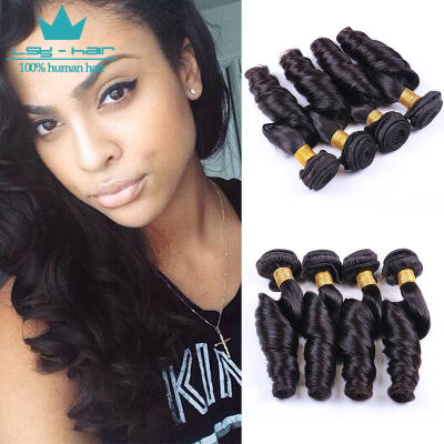 

4Pcs Lot Malaysian Virgin Hair Aunty Funmi Hair 9A Bouncy Curly Unprocessed Human Hair Extensions Natural Color Funmi Hair