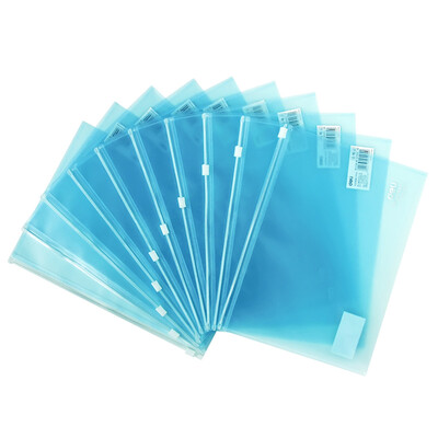 

Effective (deli) 5589 A5 environmental PP zipper bag color random 10 loaded