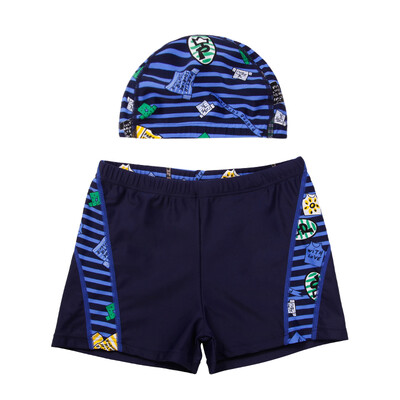 

Arctic cashmere baby baby baby swimsuit boy boy flat angle hot spring swimming trousers with cap dark blue XL