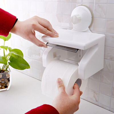 

【Jingdong Supermarket】 Shuangqing home strong sucker toilet paper holder bathroom roll holder hollow paper towel rack SQ-1800