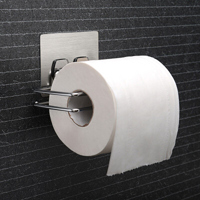 

Jingdong Supermarket Shuangqing home Seamless stickers toilet roll paper holder sucker paper towel rack towel rack SQ-5013