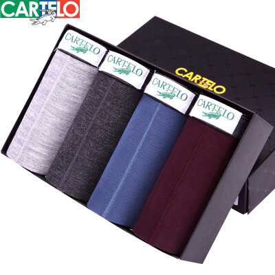 

CARTELO Men&39s underwear Seamless shorts Pants in the waist shorts Male youth pants large underwear 4 Pack  175100