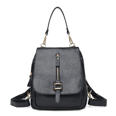 

Designer High Quality Multifunction Backpack Women Preppy School Bags For Teenagers Travel Bags Girls Leather Backpacks Mochila