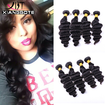 

Indian Virgin Hair 4 Bundles Indian Loose Deep 7A Grade Unprocessed Wet And Wavy Virgin Hair Indian Loose Deep Human Hair Weave