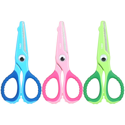 

Deli deli 6071 student handmade cartoon small crocodile scissors color random