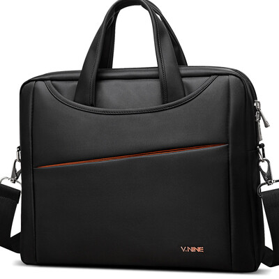 

Ninth City (V.NINE) computer bag 14.1-15.6 inch male and female Apple Lenovo Dell portable shoulder bag dedicated laptop bag VD7BV13999J black