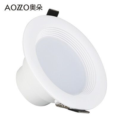 

AOZZO LED Downlight 3w7 75 8cm 25 4 inch full set of ultra-thin hole lamp ceiling diameter 85CM warm white 3W LD1015W