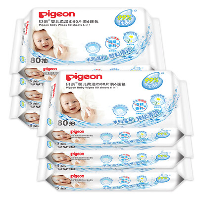 

Pigeon baby soft wet tissues wet wipes 80 pieces (6 packs) PL191