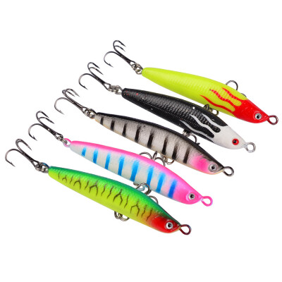 

2PC Soft Fishing Lures 7.5cm-2.95"/18.7g-0.66oz Soft Lead Bait 8# High Carbon Fish Hook 10 Colors Silicon Wobblers Fishing Tackle