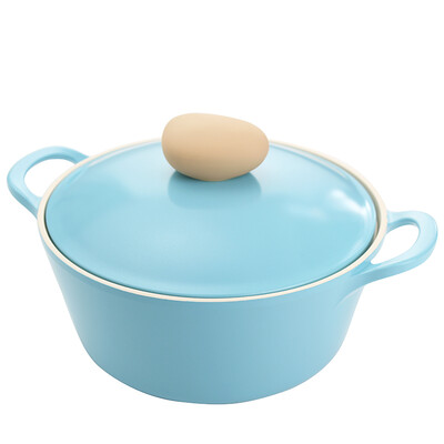 

Neoflam South Korea imports 28L large capacity binaural pot pot stew pot non-stick coating induction cooker general use EK-RD-C22I mint blue 22CM
