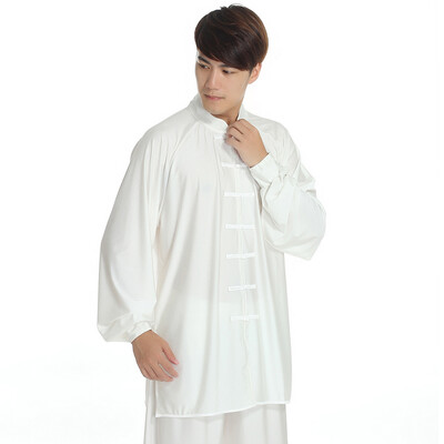 

Li Ning Taiji Мужчины и женщины боевые искусства практикующие униформы tai chi одежда фитнес аэробика утренние упражнения производительность костюм костюм начальный уровень белый XL