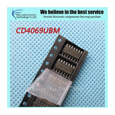 

20pcs free shipping CD4069UBM CD4069 HEF4069UBT HEF4069 SOP-14 Multiplexer Switch ICs  Diff 4-Ch