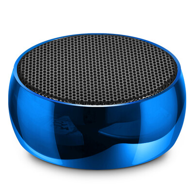

Ten degrees ShiDu SD-T5 Bluetooth speaker mini wireless portable card small audio phone notebook speakers subwoofer metal small steel gun mirror blue