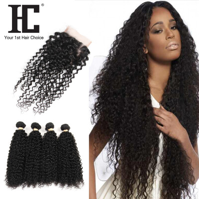 

8A Kinky Curly Hair Weave с ушным вкладышем в ушко Lron Frontal 13x4 Lace Frontal Closure with Bundles Перуанские девичьи волосы с закрытием