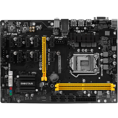 

BIOSTAR TB250-BTC PRO native support 12 PCI-E slot motherboard Intel B250 LGA 115A