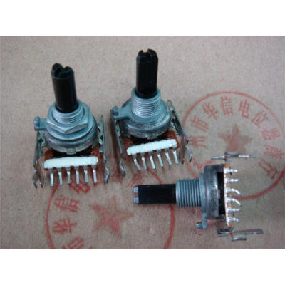 

161 horizontal double potentiometer C100K handle 20MM [ with midpoint ]