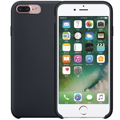 

【Черный и белый опционный - оригинальные ощущения】 Supermodel iPhone 7Plus / 8Plus мобильный телефон кейс Apple 7 / 8plus жидкие силиконовые мужчины и женщины anti-drop мобильный телефон раковина черный подходит для iPhone 7/8 Plus 5.5 дюймов
