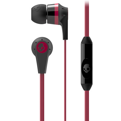 

Череп (Skullcandy) INKD 2,0 IN-EAR S2IKDY-010 вызывает мобильный телефон гарнитуры жильный кабель красный