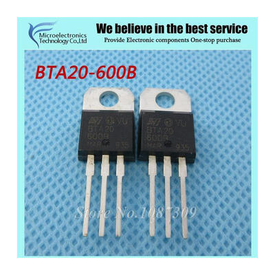 

5pcs free shipping BTA20-600B BTA20 BTA20-600 Triacs 20 Amp 600 Volt TO-220 new original