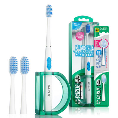 

Jingdong supermarket] black (DARLIE) sound deep electric electric toothbrush set (electric toothbrush * 1 + brush head * 2) white