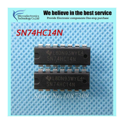 

10pcs free shipping SN74HC14N 74HC14 SN74HC14 DIP-14 Inverters Hex Schmitt-Trigger new original