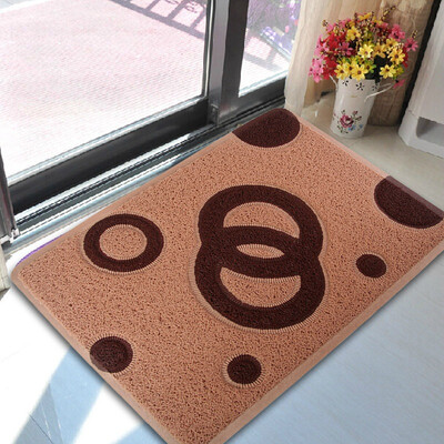 

Green reed two-color bead non-slip mats home door mat 60 90cm reunion card its background
