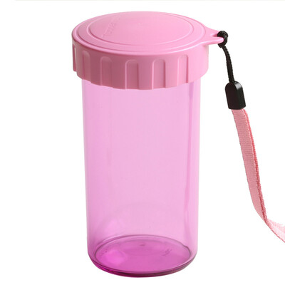 

Jingdong Supermarket Tupperware Tupperware elegant plastic heart child leakage water cup with carry rope 310ml peach powder