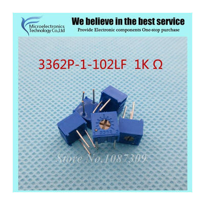 

10PcsLot 3362P-1-102LF 3362P 102 1K ohm Trimpot Trimmer Potentiometer Variable resistor new original