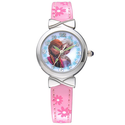 

Дисней (Disney) часы кожа мультфильм смотреть детям смотреть Frozen девушка TZ-21055L1