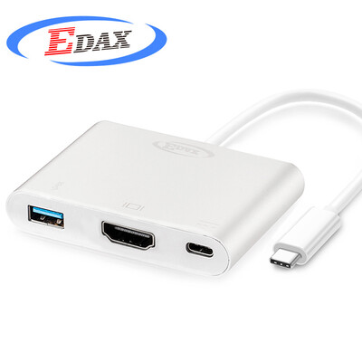 

EDAX Type-C к HDMI конвертер HD от Apple нового MacBook аксессуары USB-C зарядный удлинитель адаптер адаптер кабель разветвитель HUB концентратор E017