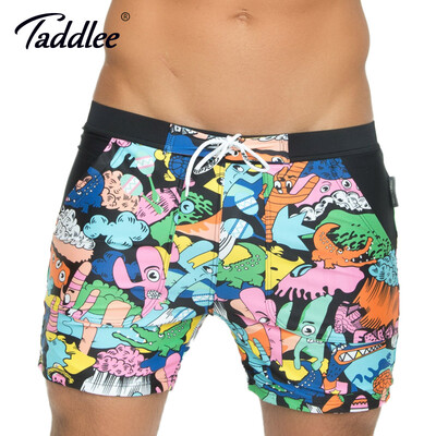 

Taddlee Brand Men's Swimwear Swimsuits Plus Big Size Swim Boxer Trunks Shorts Basic Long Swimming Traditional Surf Board Shorts