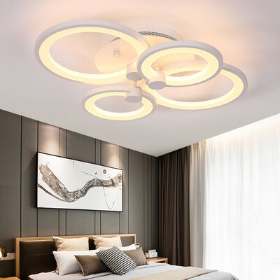 

[Jingdong Supermarket] Lorraine (ROLin) LED bedroom light after the modern creative ceiling light dimming light color simple restaurant lights 56W 836/4
