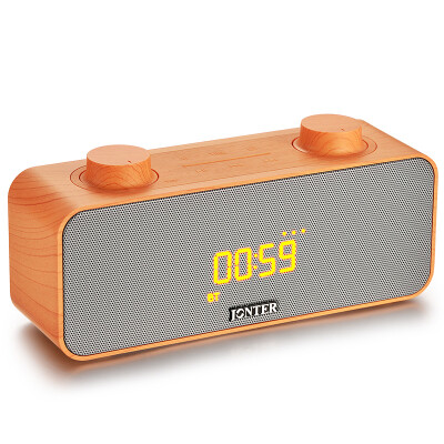 

Zont JONTER M39 Bluetooth Speaker Portable Audio Subwoofer Notebook Speaker Card Speaker Radio Computer Speakers Solid Wood Color