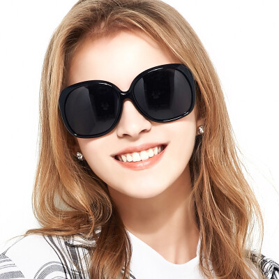 

Blue (bluekiki) sunglasses glasses female big face big frame sunglasses female fashion polarized sunglasses 7011 orange frame gray