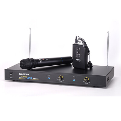 

Victory TAKSTAR TS-6700C Wireless Microphone One Touch Two One Hand Holds One Piece Chucks Hanging Wireless Microphone Campus Stage Speakers Speech Little Bee Microphone