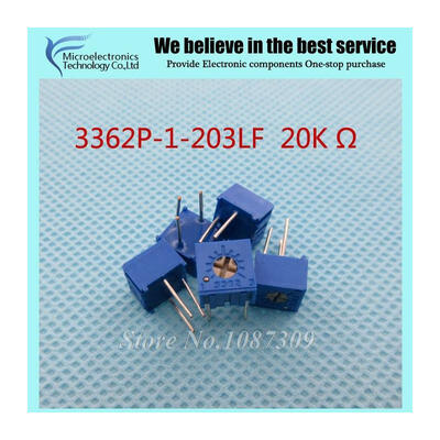

50Pcs/Lot 3362P-1-203LF 3362P 203 20K ohm Trimpot Trimmer Potentiometer Variable resistor new original
