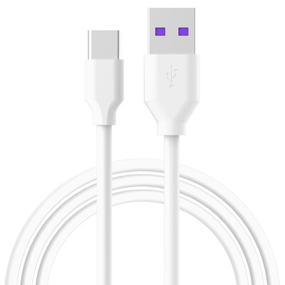 

Capshi Type-c 5A fast charge data cable ,1 meter, white