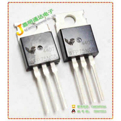 

Free shipping 10pcslot WFP75N08 FET TO-220 new original