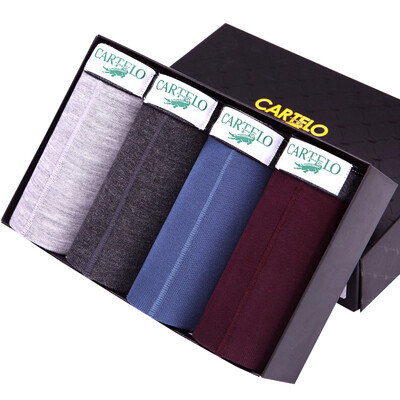 

(CARTELO) Мужское нижнее белье Бесшовные шорты Брюки в поясных шортах Мужские брюки для взрослых с большим бельем 4 нагруженные XXXL (185/110)