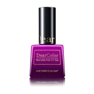 

DearColor black gold and gold oil colorful powder purple WG005 (light temperature change series gradient color light therapy can peel nail polish)