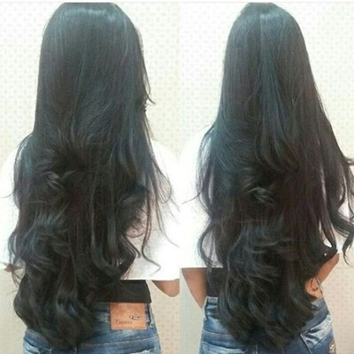 

4 Bundles With Lace Closure Peruvian Body Wave Virgin Hair Extensions Color 1B Black Human Hair Weave Brazilian Indian Malaysian